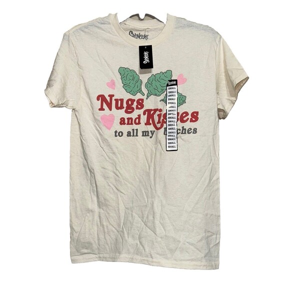 NWT Spencer's‎ T-Shirt Adult Size S Qty 2 t-Shirts Graphic Toasted, Nugs, Kisses - Picture 6 of 13